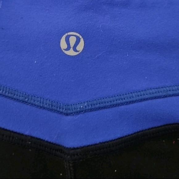 Lululemon Womens Black & Blue Groove Flared High Rise Yoga Stretch Legging 6 - Picture 6 of 11